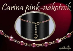 Carina pink - nákotník zlacený